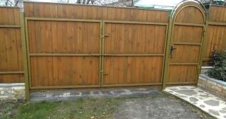 Купить распашные ворота деревянные Большой Камень, цена от 2760 руб.